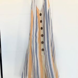 Boutique Stripe Romper - Open Back